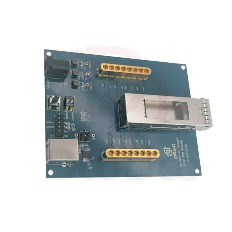 Duoduo Technology: QSFP28 MCB Optical Module Evaluation Board, 8-Channel Quick-Pull, 100G Test Fixture, 112G Fixture, Loopback Error Rate Tester, Programming Board DEB2-2AM-A (1 piece)