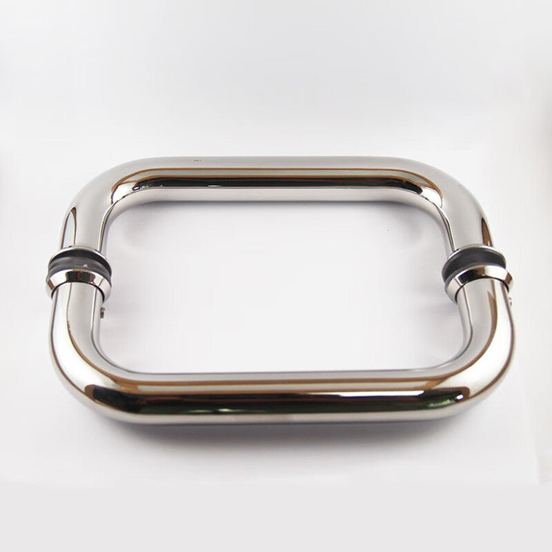 Zhuyu 304 Stainless Steel Handles, Bathroom Glass Door Handles, Shower Room Toilet Door Handles, 304 Bright Thickened 25*275mm (Pair Set)