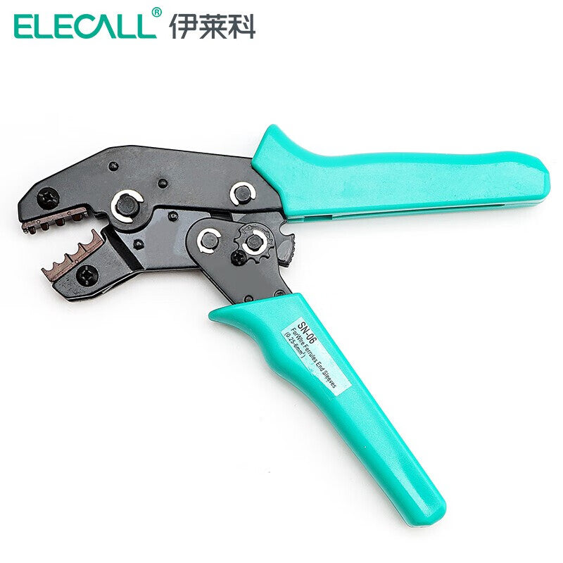 ELECALL Cold-Pressure Ratchet Type Bare Terminal Crimping Pliers SN-06 (0.5-6mm²)