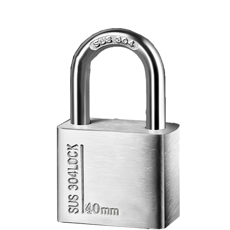 304 Stainless Steel Padlock, Waterproof and Rustproof, for Home Use, Door Locks, Anti-theft Lock Cylinders, and Outdoor Warehouse Locks, 30mm.