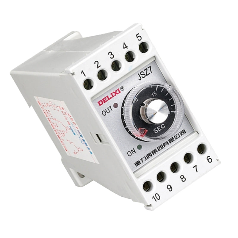 DELIXI ELECTRIC JSZ7-D2B5A Electronic Time Relay 0.6-6S AC380V