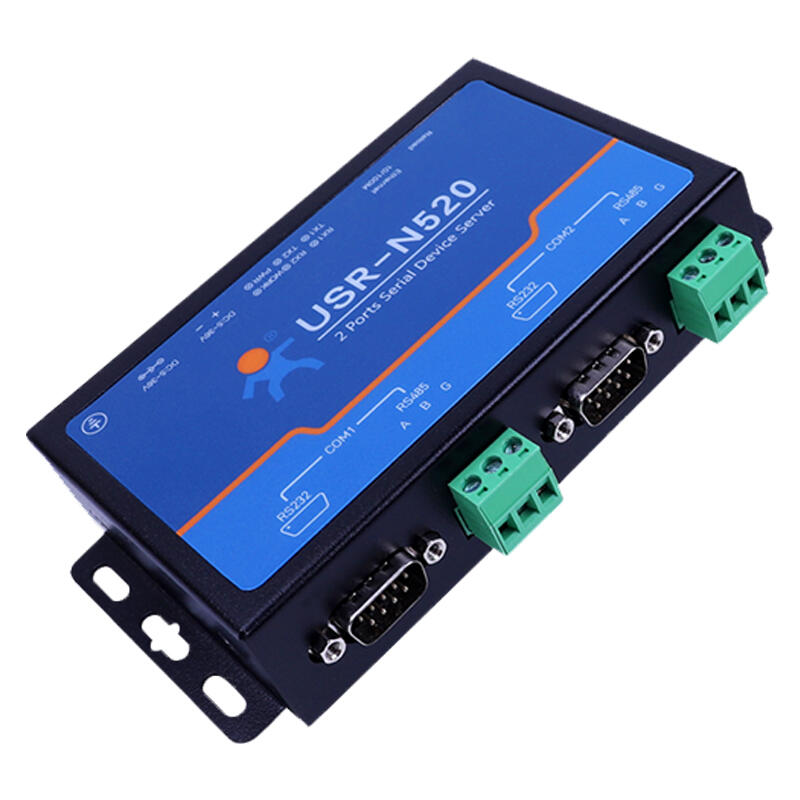 LonHand Industrial Serial Port Server Single Port 2 Port 4 Port RS232/485 to Ethernet Module Modbus Gateway RTU to TCP Dual Serial Port Server N520 (RS485/232) USR-N520