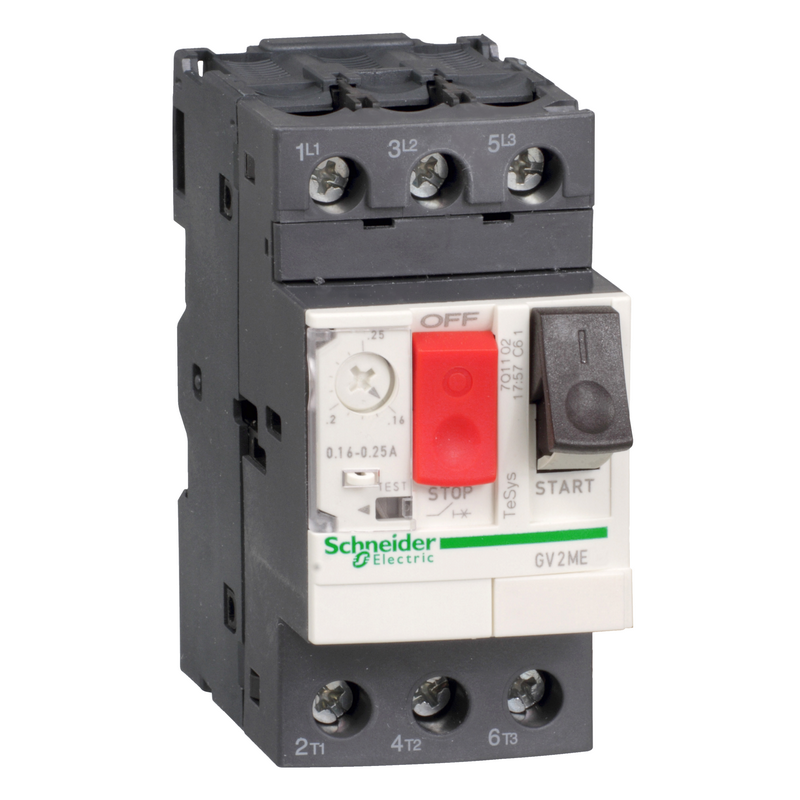Schneider Electric TeSys Thermal Magnetic Motor Circuit Breaker 0.63-1A
