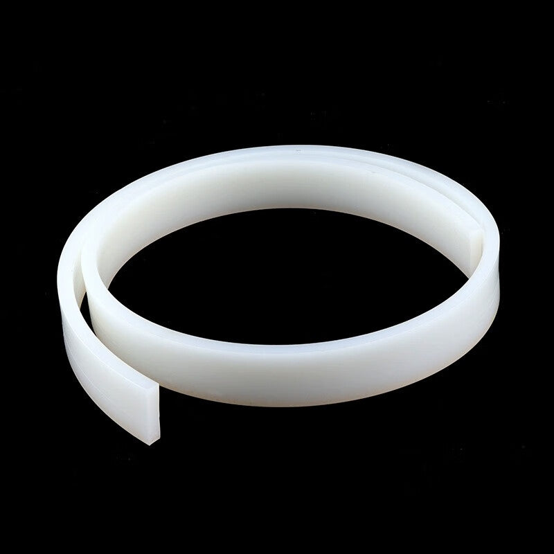 Yonghao Yinghong White Silicone Square Strip, Waterproof, High-Temperature Resistant Sealing Strip, Wear-Resistant Rubber Solid Square Flat Strip, 12mm×12mm (2 meters)