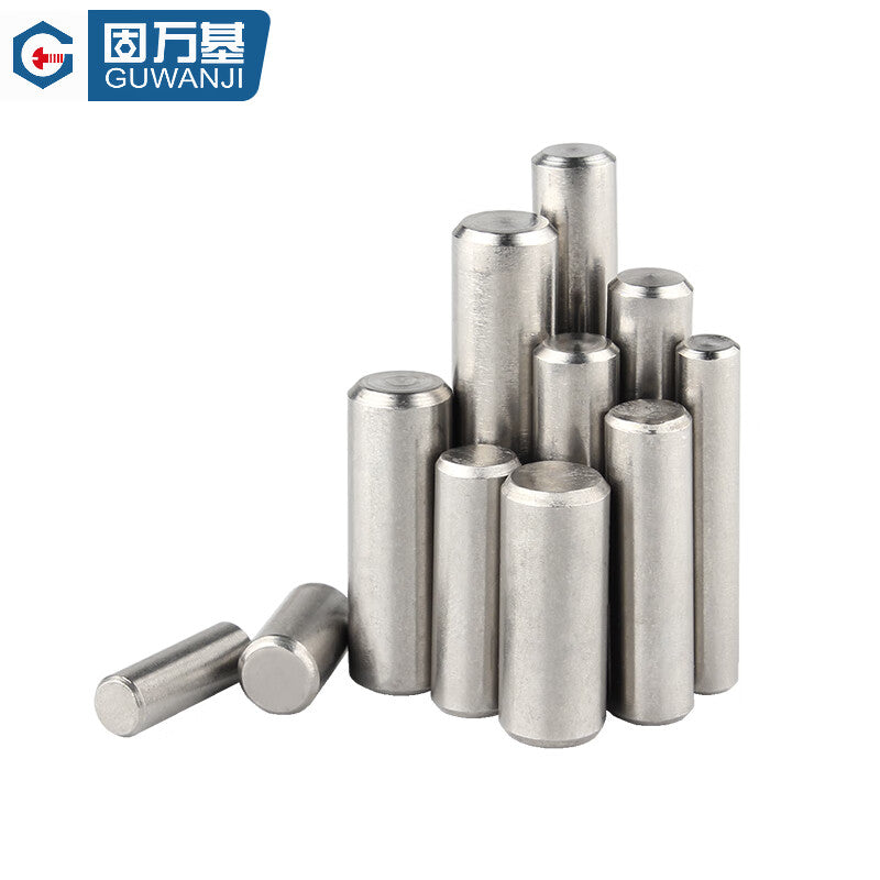 GUWANJI 304 Stainless Steel Cylindrical Pins, Positioning Pins, Fixing Pins, Solid Pins, M8x25 [20 pieces/pack]