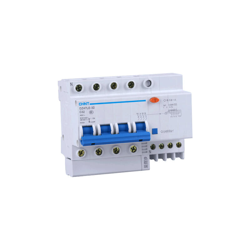 Chint leakage miniature circuit breaker; DZ47LE-32 4P C32 30mA