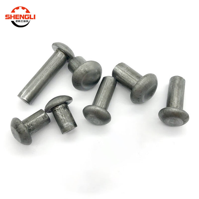 Saint-Like Solid Round Head Iron Rivets/Hand-Driven Rivets/Semi-Rivets M4*30 Approx. 280 pieces [1 pack/kg]