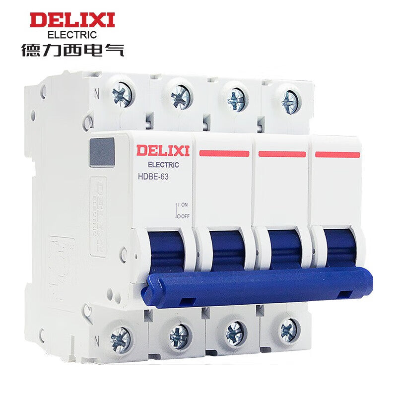 Delixi HDBE-63 3P+NB 63A 6KA 400VAC HDBE636B63 miniature circuit breaker (C)