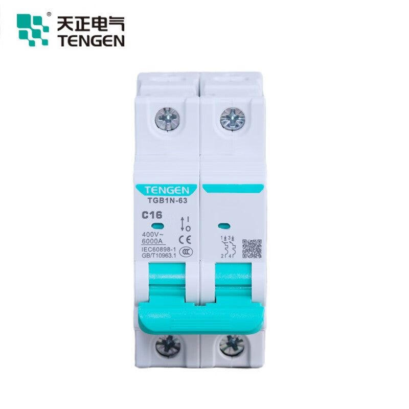 Tianzheng Electric TGB1N series 63 frame air switch small circuit breaker short circuit overload protection D type 2P 63A335012800683