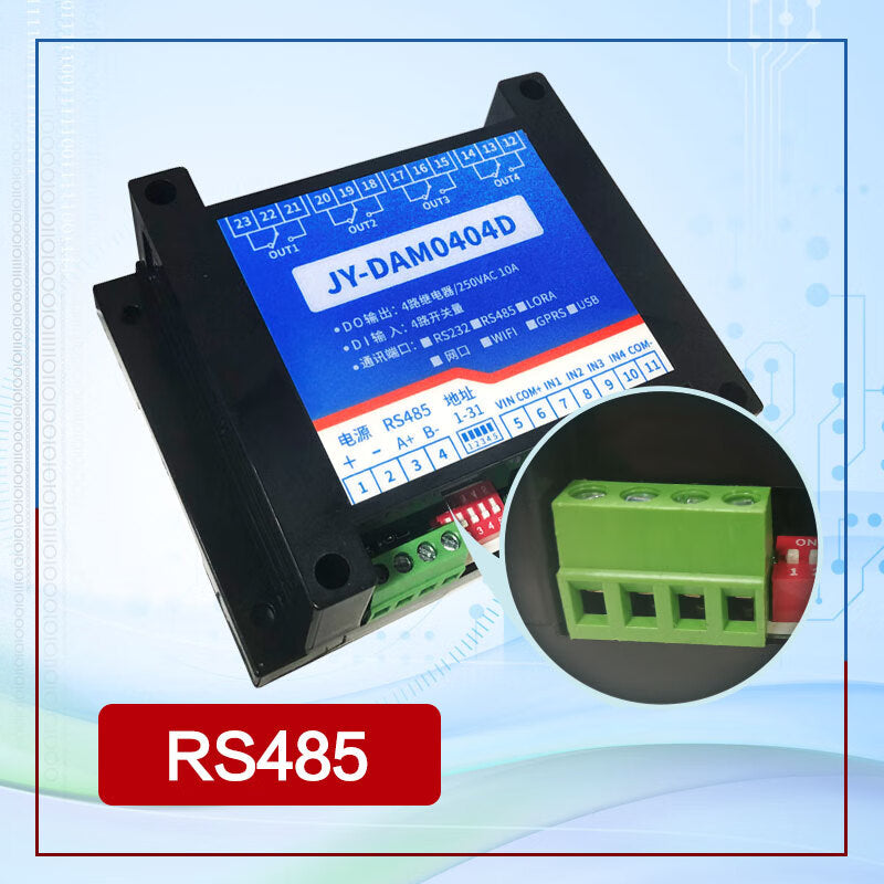 JUYING DAM-0404D 4-way Relay Board IO Control Module RS232