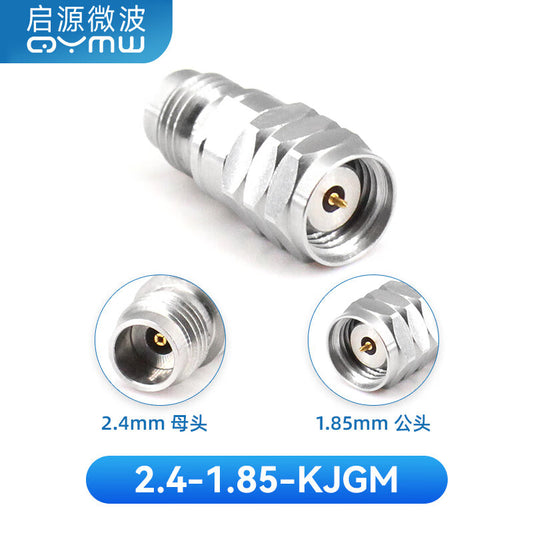 QYMW Coaxial Test Connector, Millimeter Wave DC-50GHz, 2.4mm Female to 1.85mm Male