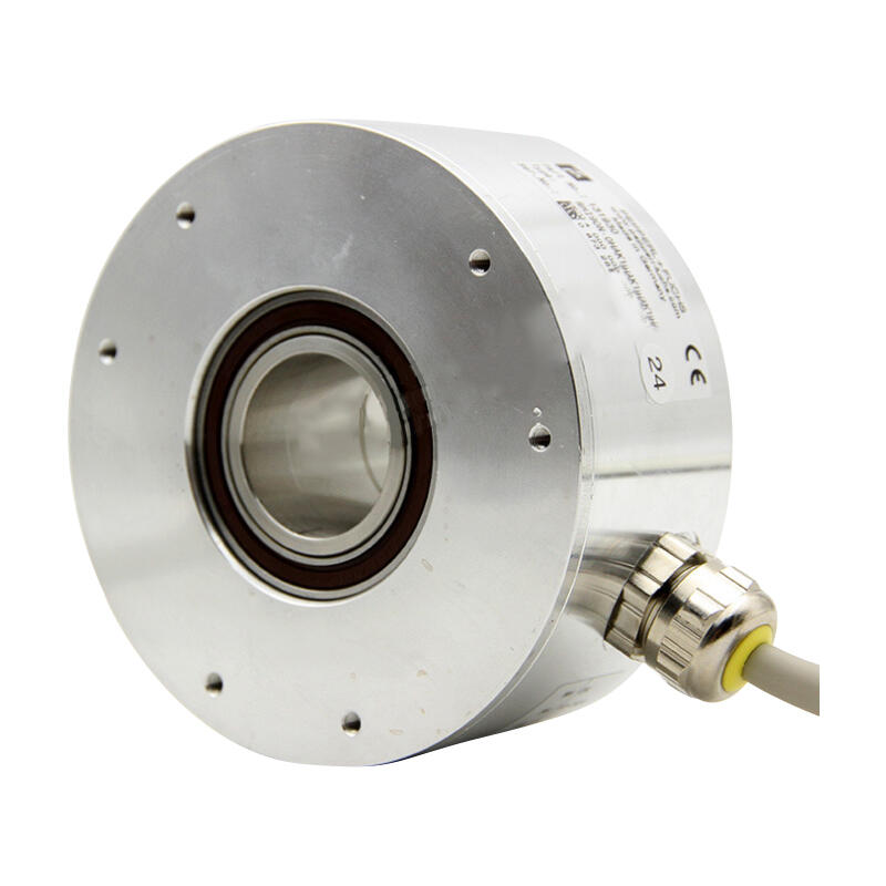 Pepperl+Fuchs hollow shaft incremental rotary encoder, 1024P/R, push-pull, cable 1m, outer diameter φ90mm, shaft diameter φ38mm, RS422; RHI90N-0LAK1R6XN-01024