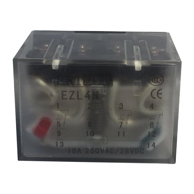 ERT EZL4N-220A AC220V small relay plug-in type without base (4 sets of LDE lamps 10A 14-pin coil AC 220V)