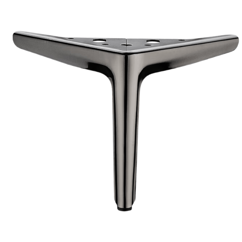 Pangu Precision Craftsmanship Multi-layer Electroplated Thickened Light Luxury Sofa Coffee Table Furniture Support Legs Gunmetal Black - Height 13CM