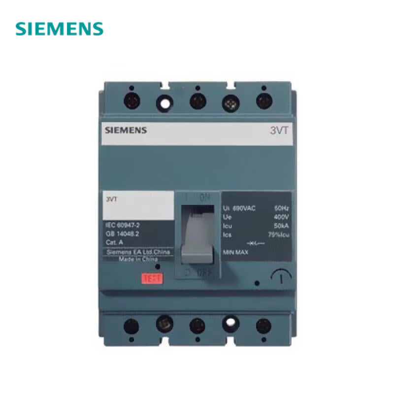 Siemens 3P Molded Case Circuit Breaker 50A, 25kA Capacity