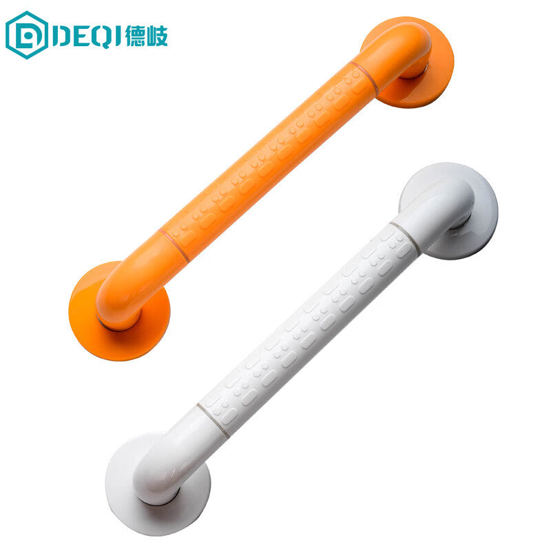 Deqi stairwell/corridor handrails, staircase/passageway step railings, wall-mounted bathroom handrails, 304 reinforced stainless steel - yellow, 1 meter long.