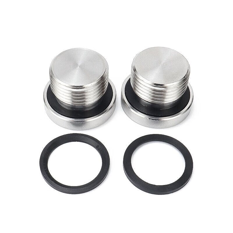 Deqi Hexagonal Plugs with ED Ring Sealing, Hose Plugs, Oil Plugs, Screw Plugs, 304 Stainless Steel Metric/Imperial Flange Plugs, 1-inch Pipe (G1 inch)