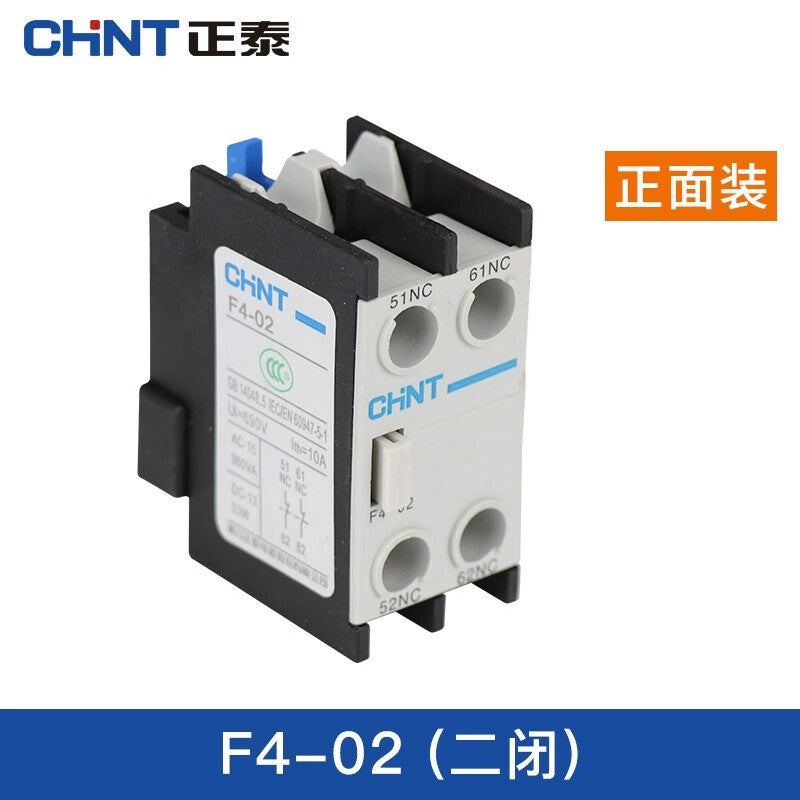 Chint (CHNT) F4-02 AC contactor auxiliary contact with CJX2 CJX4 LC1 with two closes