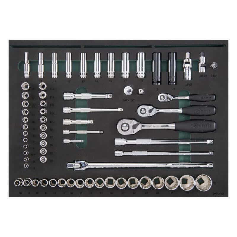 SATA 239-piece German car maintenance and repair kit (including a six-drawer tool cart 95126); 09947