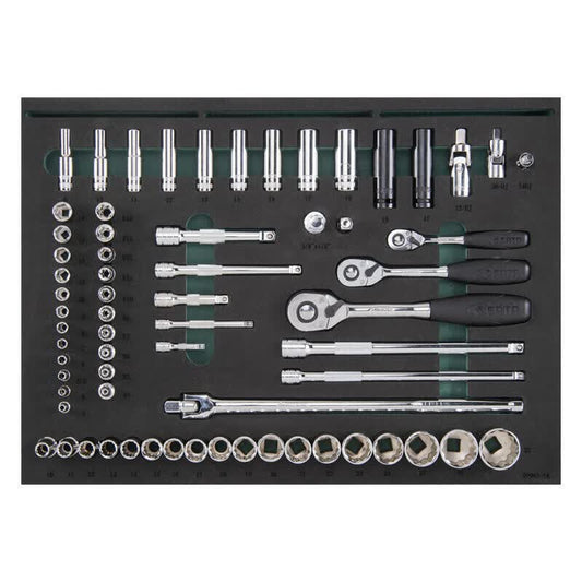 SATA 239-piece German car maintenance and repair kit (including a six-drawer tool cart 95126); 09947