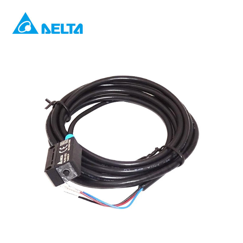 Delta diffuse reflection photoelectric sensor, Push-Pull output, DC12-24V operation, light-in/light-out, with self-learning button, 300mm detection distance; PS-RS1-US22