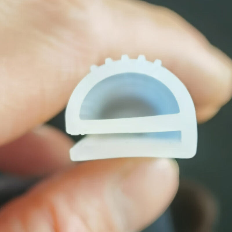 Find Gangbaba E-type silicone high-temperature resistant sealing strips, white/width 20*height 16mm, price per meter, 48-hour service.