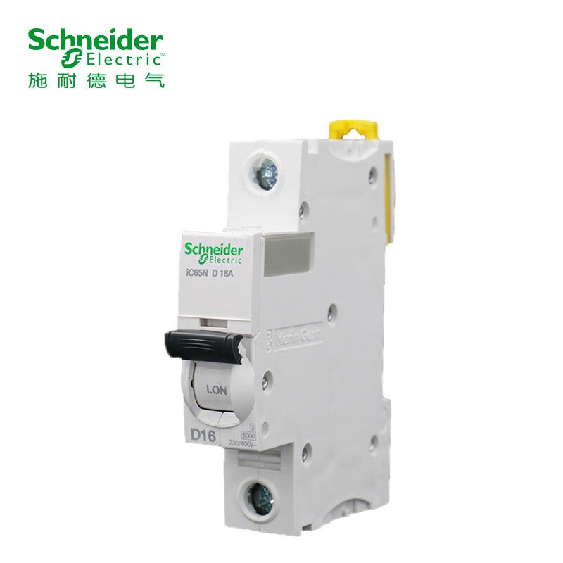Schneider air switch A9 series IC65N small circuit breaker 1P single pole D type 16A air open main switch A9F19116
