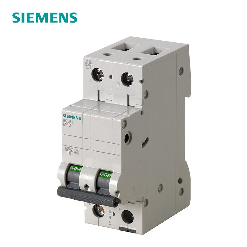 Siemens 5SL62067CC Miniature Circuit Breaker 2P C 6A 6KA 400VAC