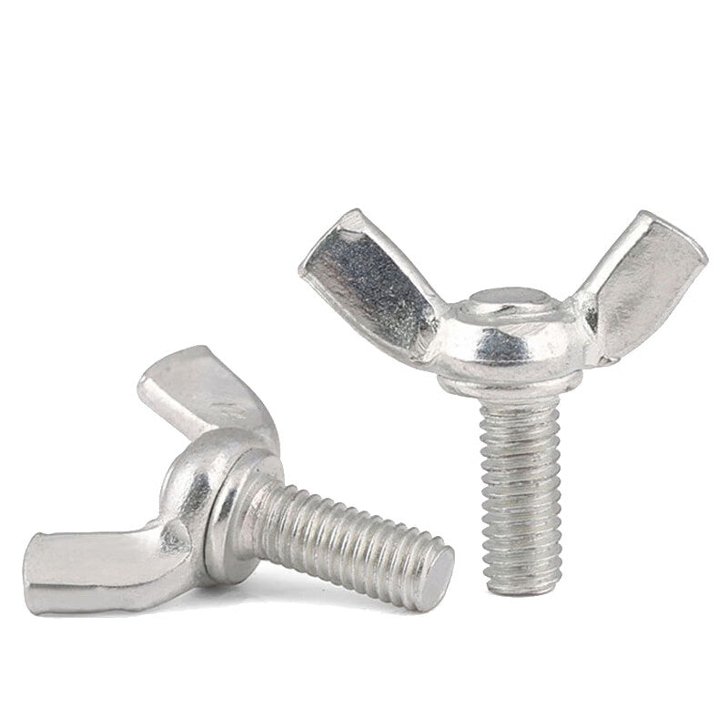 Juwei Wing Screws, National Standard Galvanized Wing Hand-Tightening Screws, JG1016H M4*40 (100 pieces)
