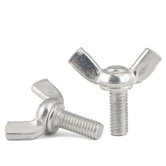 Juwei Wing Screws, National Standard Galvanized Wing Hand-Tightening Screws, JG1016H M4*40 (100 pieces)
