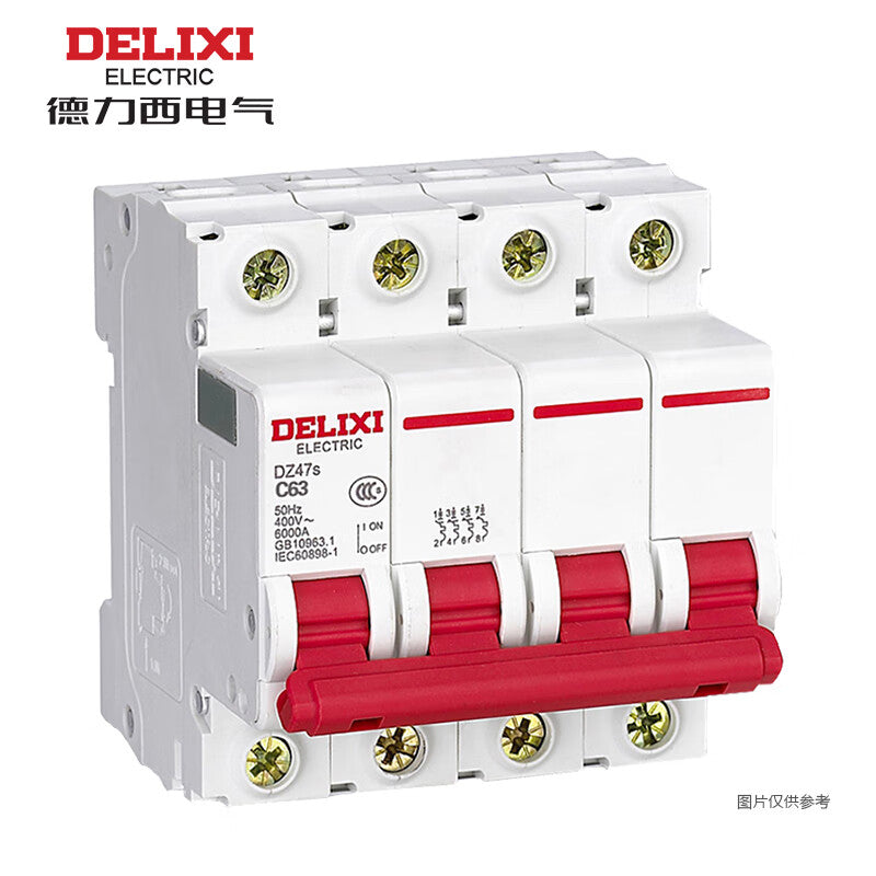 Delixi DZ47S 25A 4P D type DZ47SN4D25 small circuit breaker