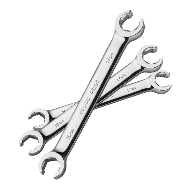 Shida fully polished oil pipe wrench 10X12mm