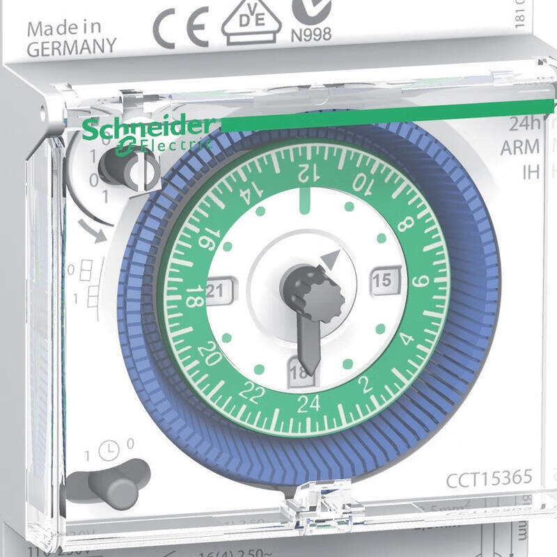 Schneider Electric mechanical time switch, IH 24H (1 channel) time switch (energy storage 150 hours); CCT15365