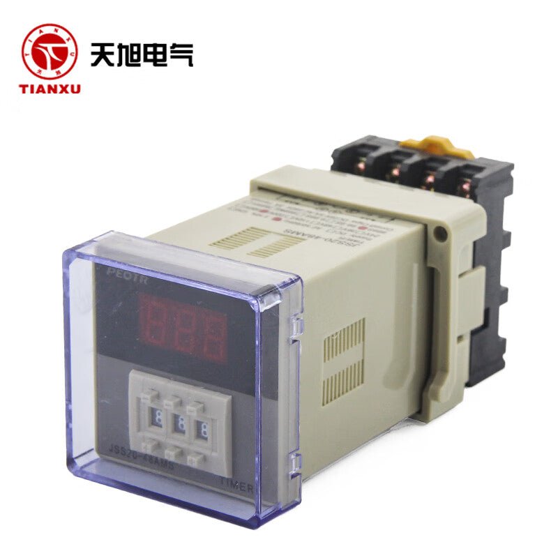 JSS20-48AMS Digital Display Time Relay with AC 220V Base