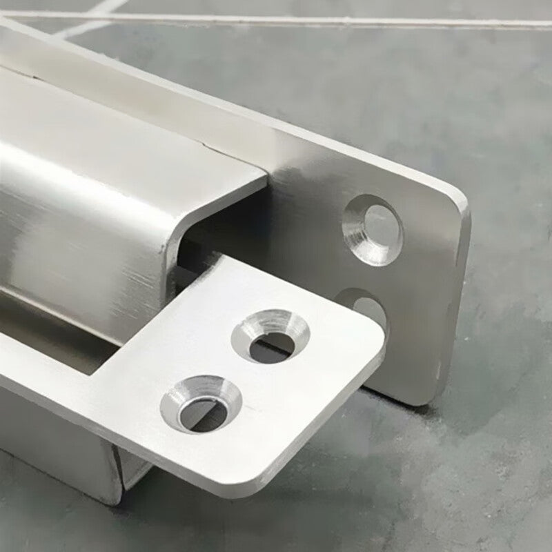 Deqi Invisible Hinges, 304 Stainless Steel Lightweight Door Hinges, Universal Cross Hinges for Bathrooms, Windows, Cloakrooms, and Electrical Cabinets, 76A Sandblasted