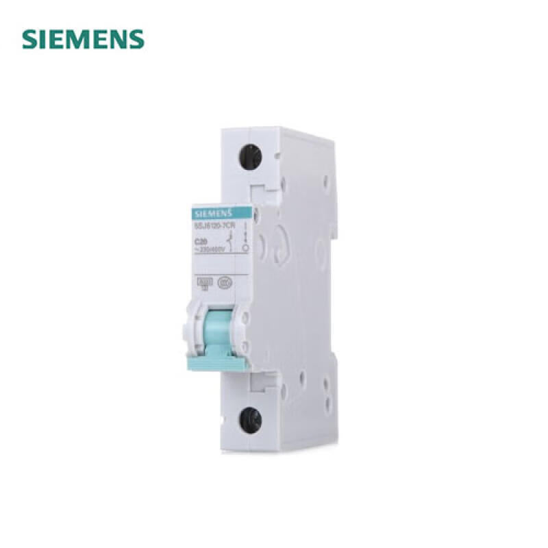 Siemens small circuit breaker green series 20A 1P C 6kA; 5SJ6-C20-1P