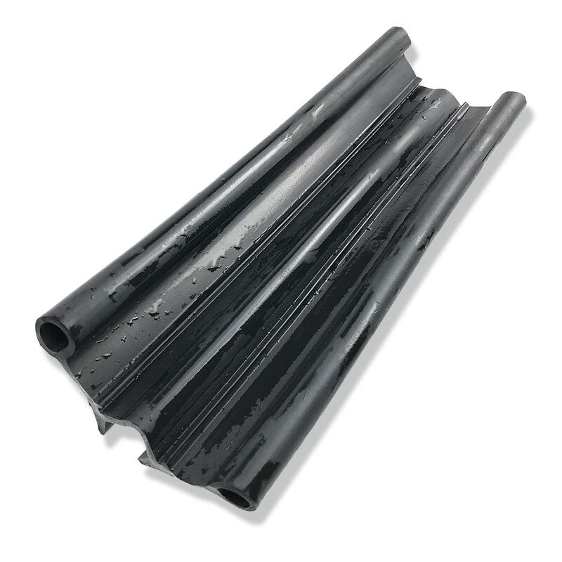 Weiruijia Cold Storage Door Sealing Strip, Double-Hole U-Shaped Special Insulation and Dustproof Sealing Strip, Cold Storage Sliding Door Edge Strip, Double-Hole Sealing Strip (TPE Elastomer), Sold in 5 Meters and Up