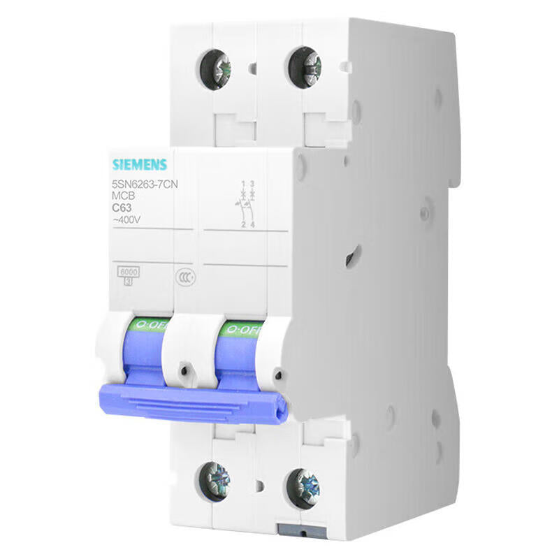 Siemens 5SN6 2P C63 63A 6kA Miniature Circuit Breaker