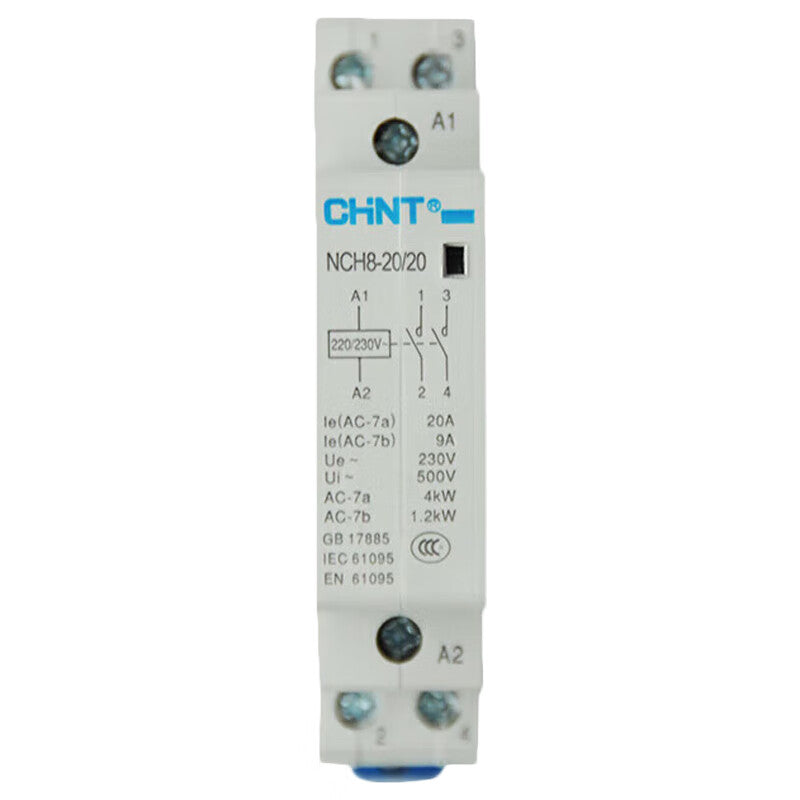 Chint Modular Contactor 2P 20A 2NO 220/230VAC NCH8-20/20 220/230V