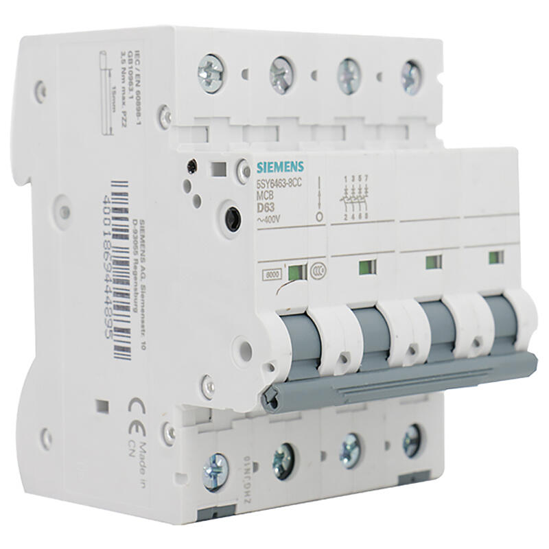 Siemens ET-5SY 63A 4P Miniature Circuit Breaker - 6kA Rating