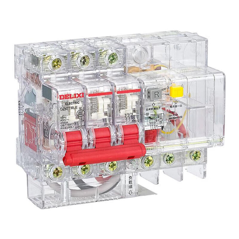 DZ47TRLE Transparent Leakage Circuit Breaker 4.5kA 3P 60A