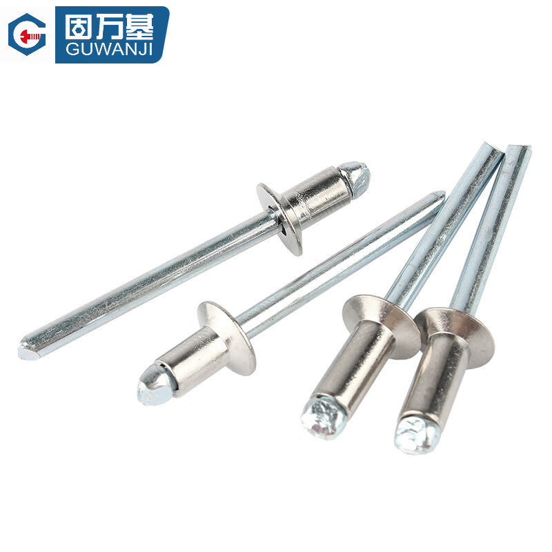 GUWANJI Open Head Countersunk Blind Rivets, 304 Stainless Steel, M3x8 [100 pieces/pack]