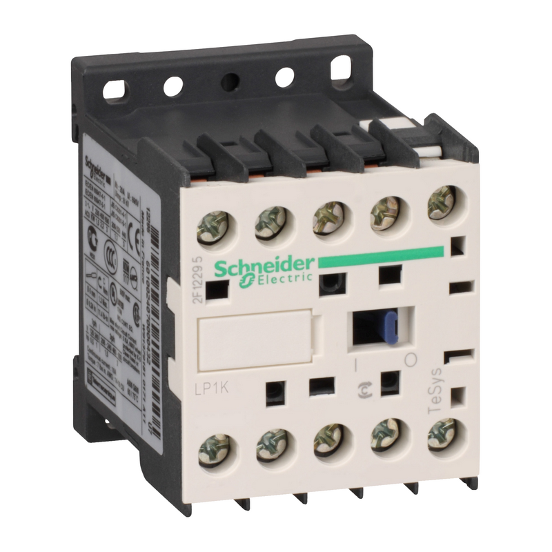 Schneider Electric TeSys K series DC control three-pole contactor, 9A, 220VDC; LP1K0901MD