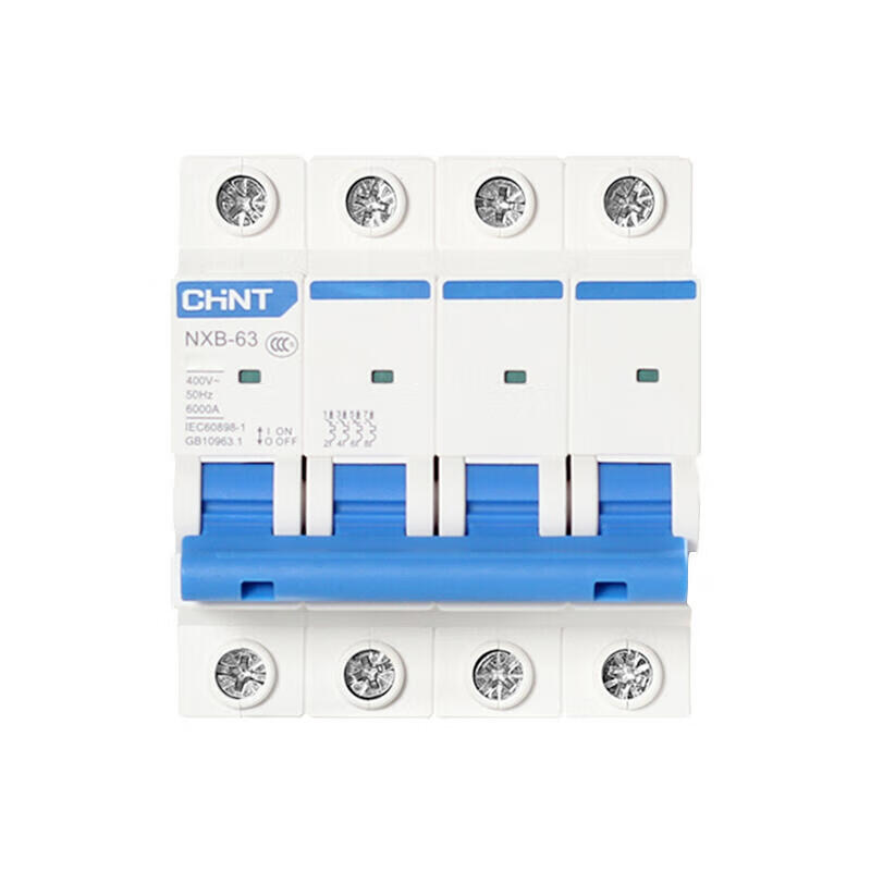Chint small circuit breaker; NXB-63 4P D6