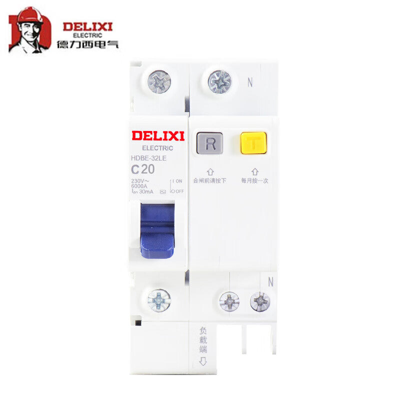 Delixi HDBE-32LE 1P+N 20A Air Switch Leakage Circuit Breaker