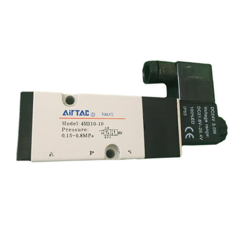 AirTAC NAMUR specification internal pilot solenoid valve, 2-position 5-way, single solenoid, DIN socket; 4M31008B