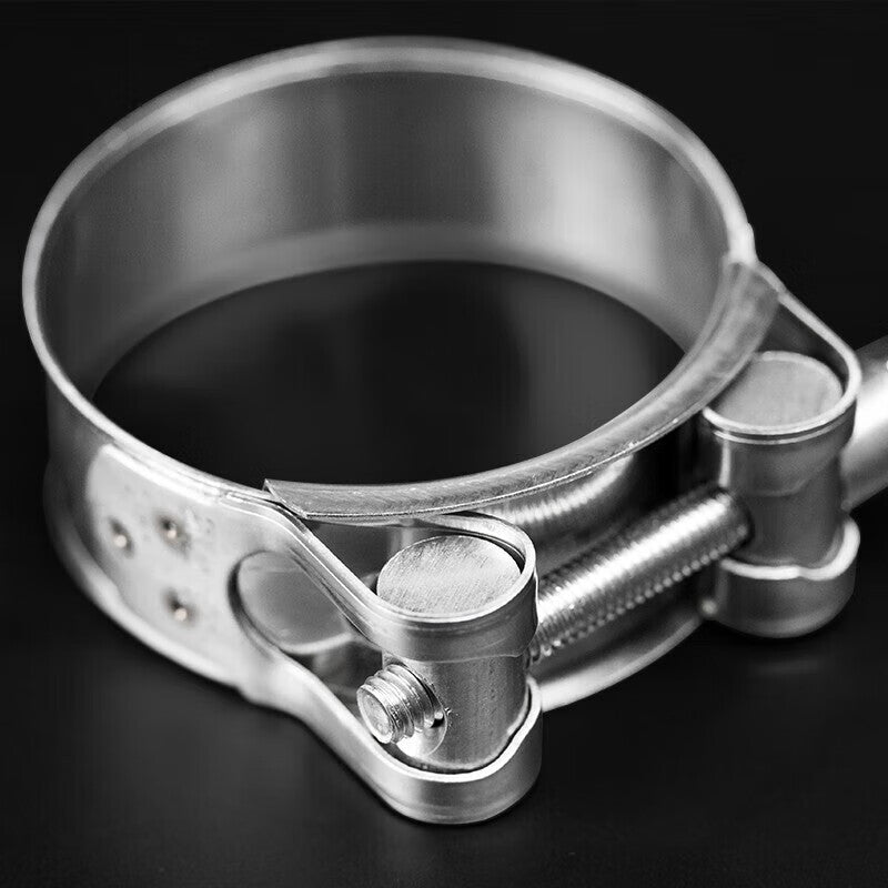 Haisdike HKD-408 304 Stainless Steel European Style Hose Clamps, Heavy-Duty Pipe Clamps, Diameter 80-85mm (7 pieces)