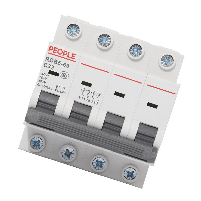 PEOPLE RDB5 4P 63A Air Switch Circuit Breaker with Leakage Protection