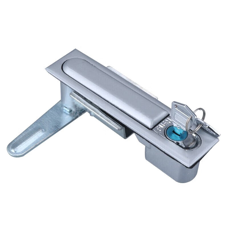 Bingyu Electrical Box Flat Lock, Chassis and Rack Lock, Industrial Power Distribution Box Network Switch Control Lock, Black Square Lock, BH-644