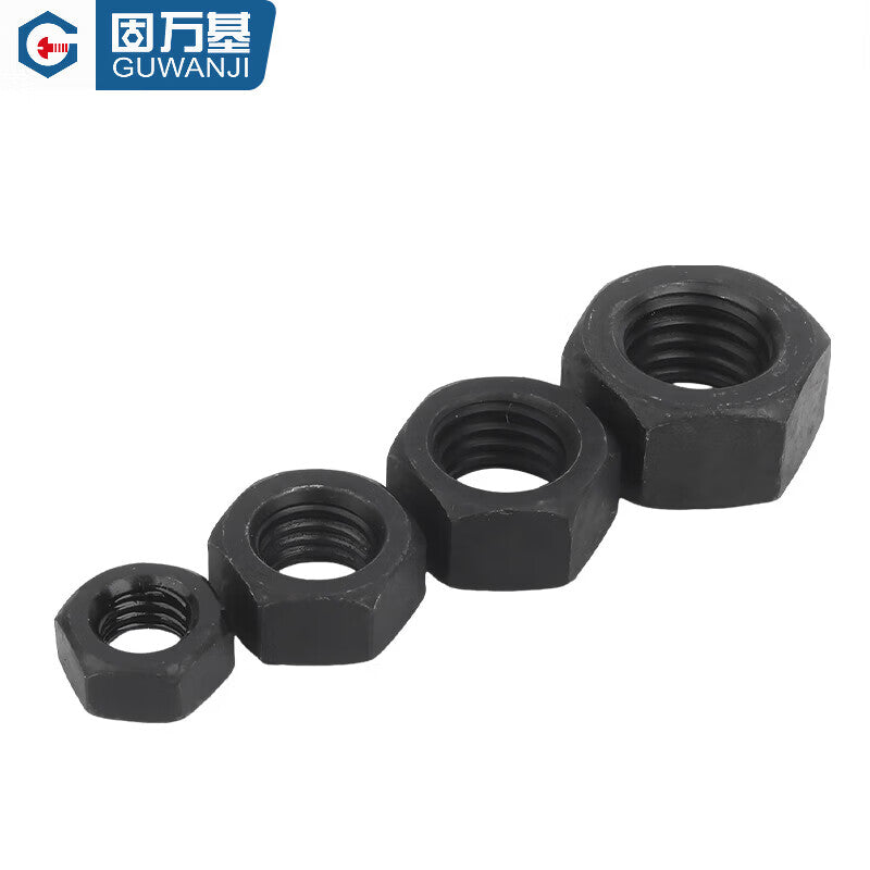 GUWANJI M16 Hex Nuts, Carbon Steel, GB/T 6170, Blackened, Minimum Order Quantity 1000/Grade 10 [Price for 1 unit]